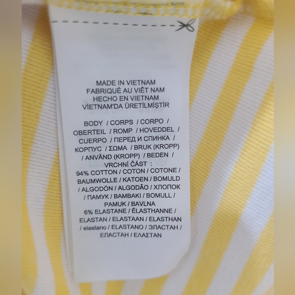 Lauren Ralph Lauren Riviera Stripe Snap-Trim Long Sleeve Slim Cotton Shirt XL - Picture 8 of 13